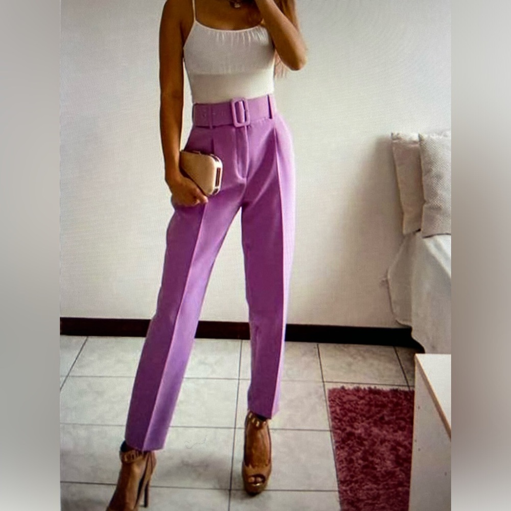 ZARA Pants With Belt Size S